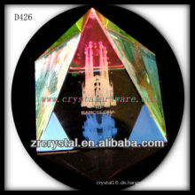 K9 3D Laserbild innerhalb der Kristallpyramide